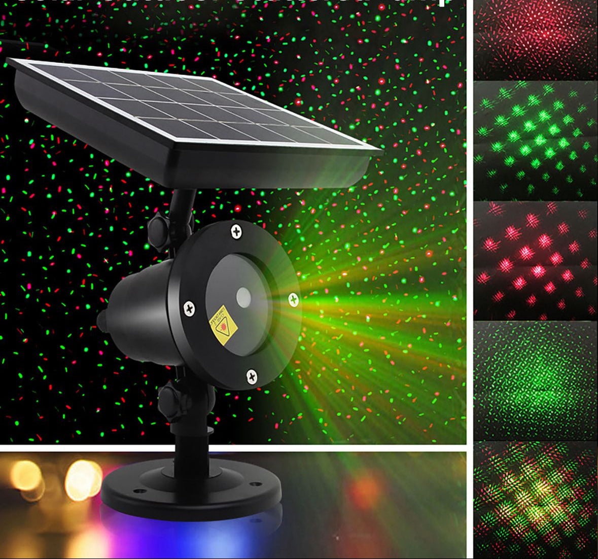 LUZ SOLAR✨ NAVIDEÑA LASER🎄